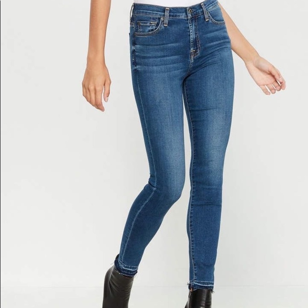 7 For All Mankind high waist ankle gwenevere